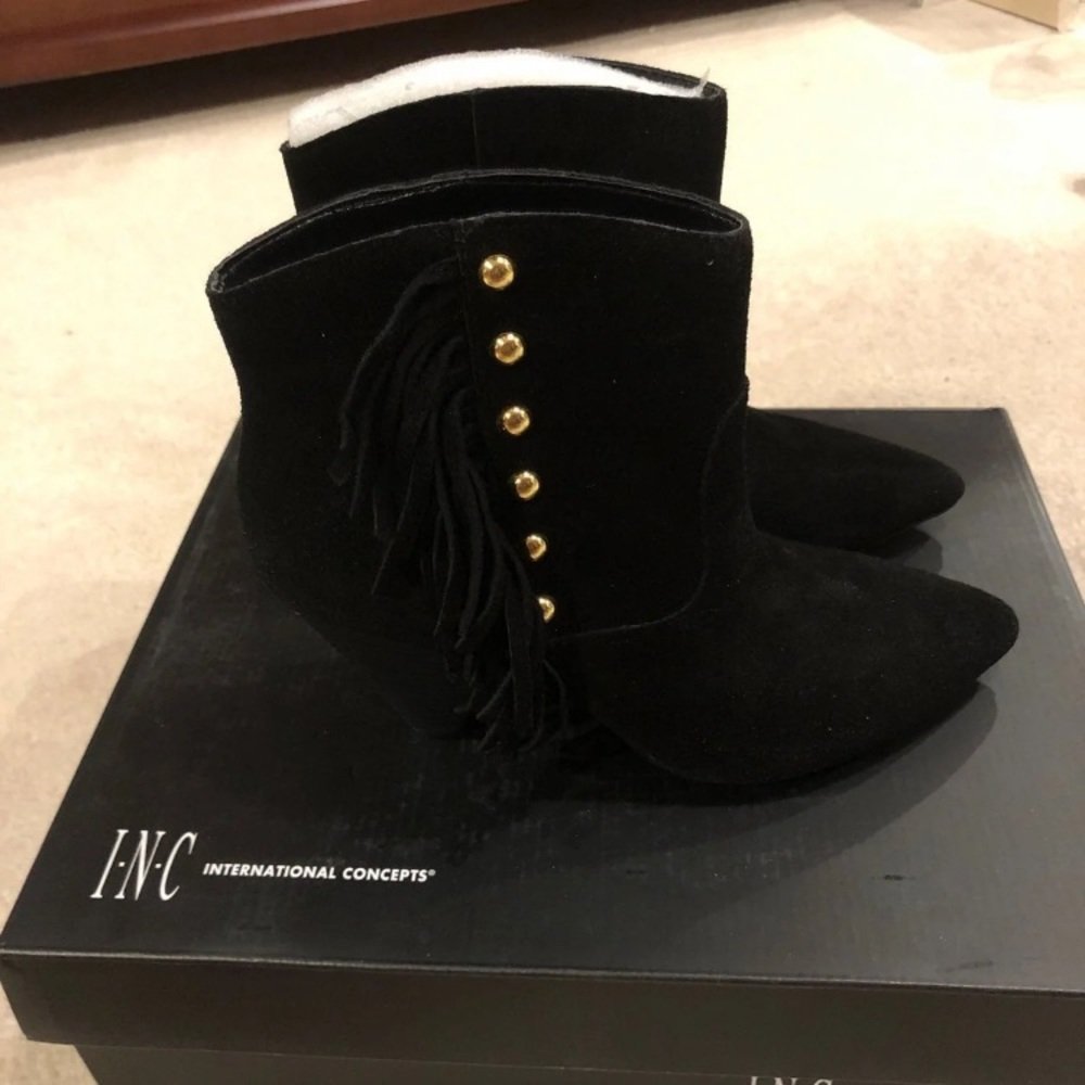 Black ankle boots